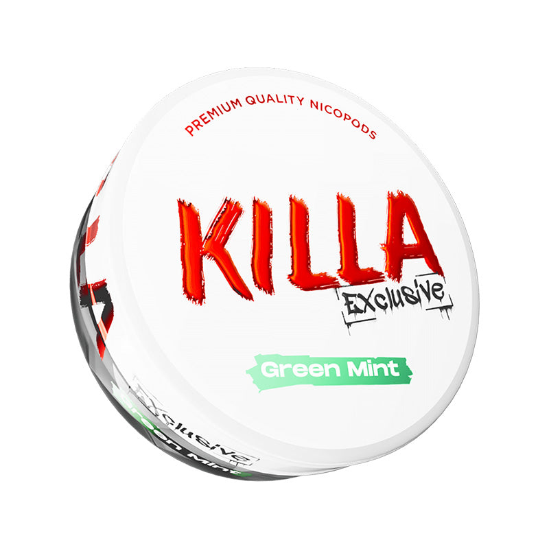 Killa Exclusive Green Mint Flavour Nicotine Pouch - My Nic Pouch