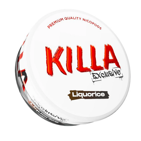 Killa EXCLUSIVE Liquorice Nicotine Pouches 16.5mg - My Nic Pouch