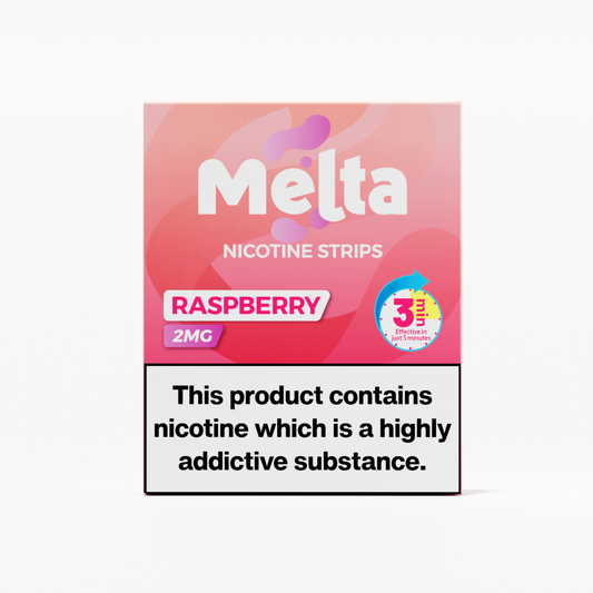 Melta Raspberry Flavoured Nicotine Strips - My Nic Pouch