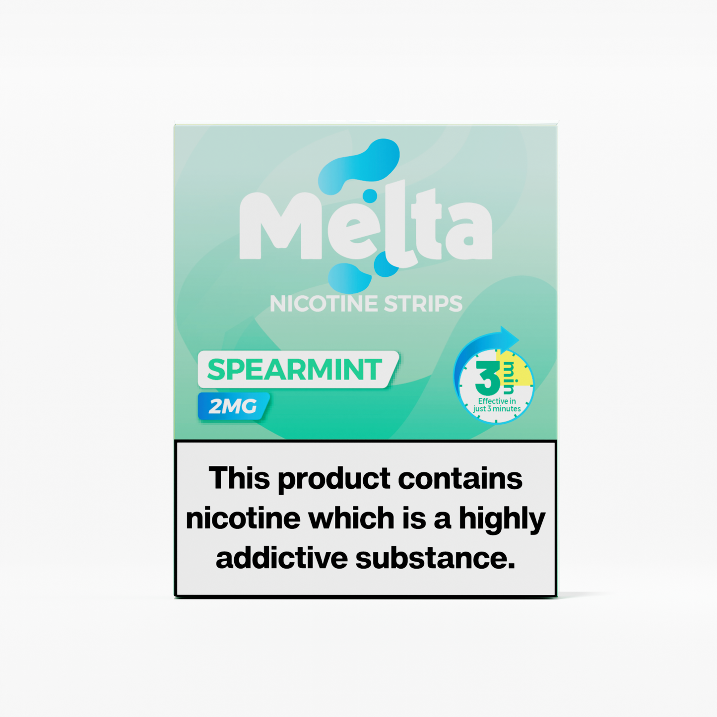 Melta Spearmint Flavoured Nicotine Strips - My Nic Pouch