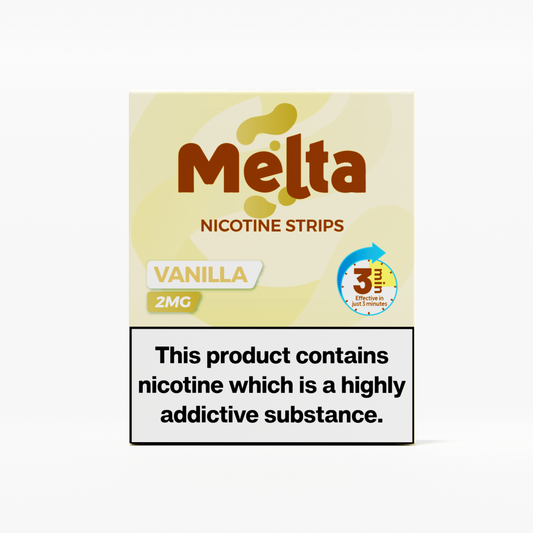 Melta Vanilla Flavoured Nicotine Strips - My Nic Pouch