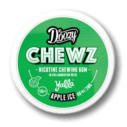 Apple Ice Nicotine Gum By Doozy Chewz 2mg