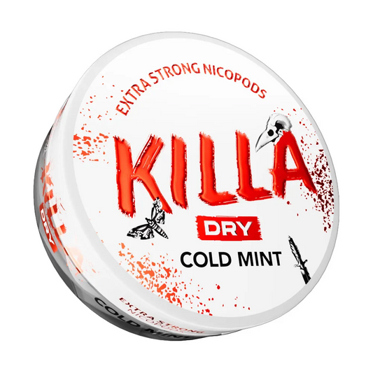 Killa DRY Cold Mint Nicotine Pouches 16mg - My Nic Pouch