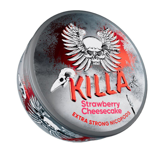 Killa Strawberry Cheesecake Nicotine Pouches 16mg - My Nic Pouch