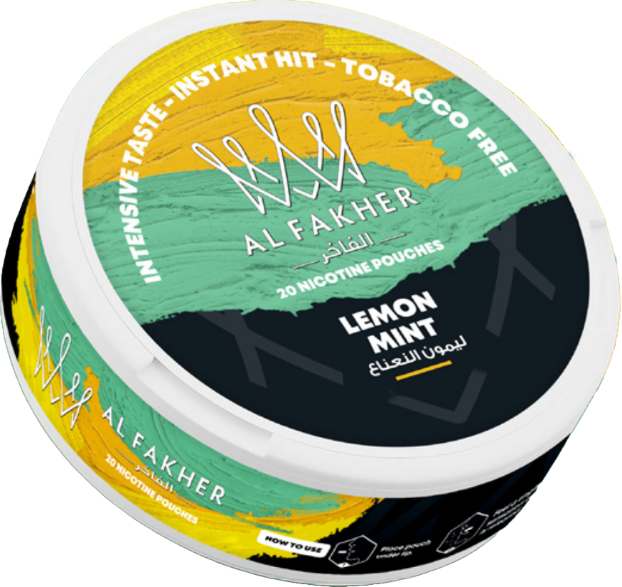 Al Fakher Lemon Mint Flavour Nicotine Pouch - My Nic Pouch