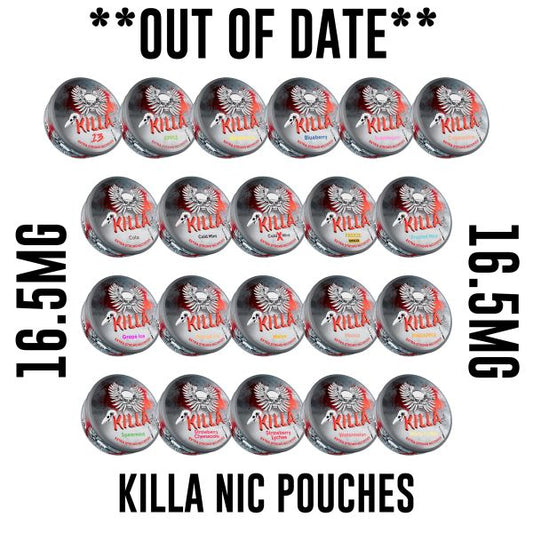 Killa Nicotine Pouches - OUT OF DATE - My Nic Pouch