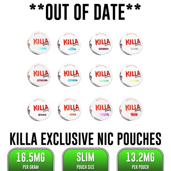 Killa Exclusive Nicotine Pouches - OUT OF DATE