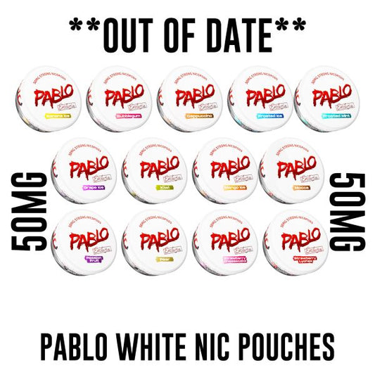 Pablo White Nicotine Pouches - OUT OF DATE - My Nic Pouch