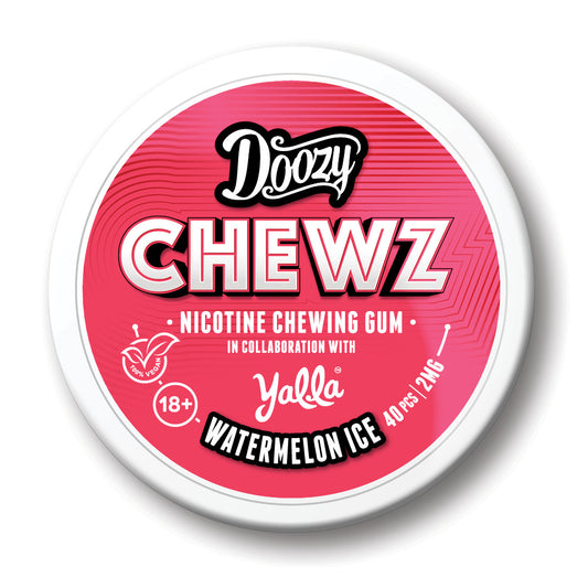 Watermelon Ice Nicotine Gum By Doozy Chewz 2mg - My Nic Pouch
